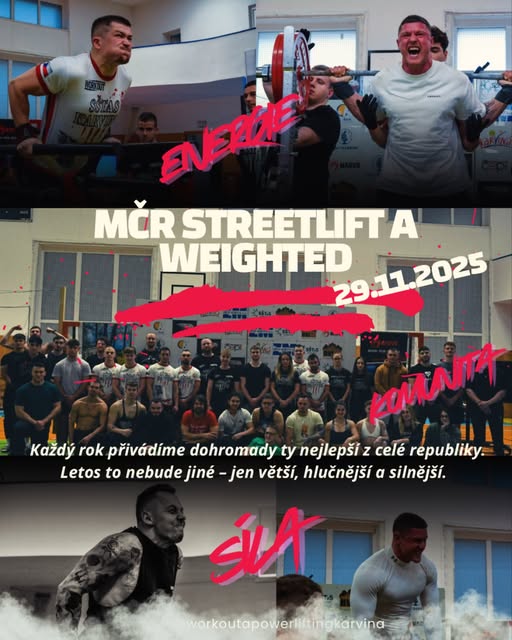  Mistrovství České republiky streetlift a weighted workoutu 